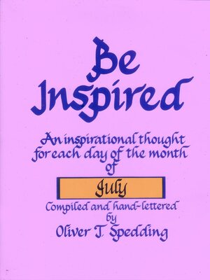 cover image of Be Inspired--July